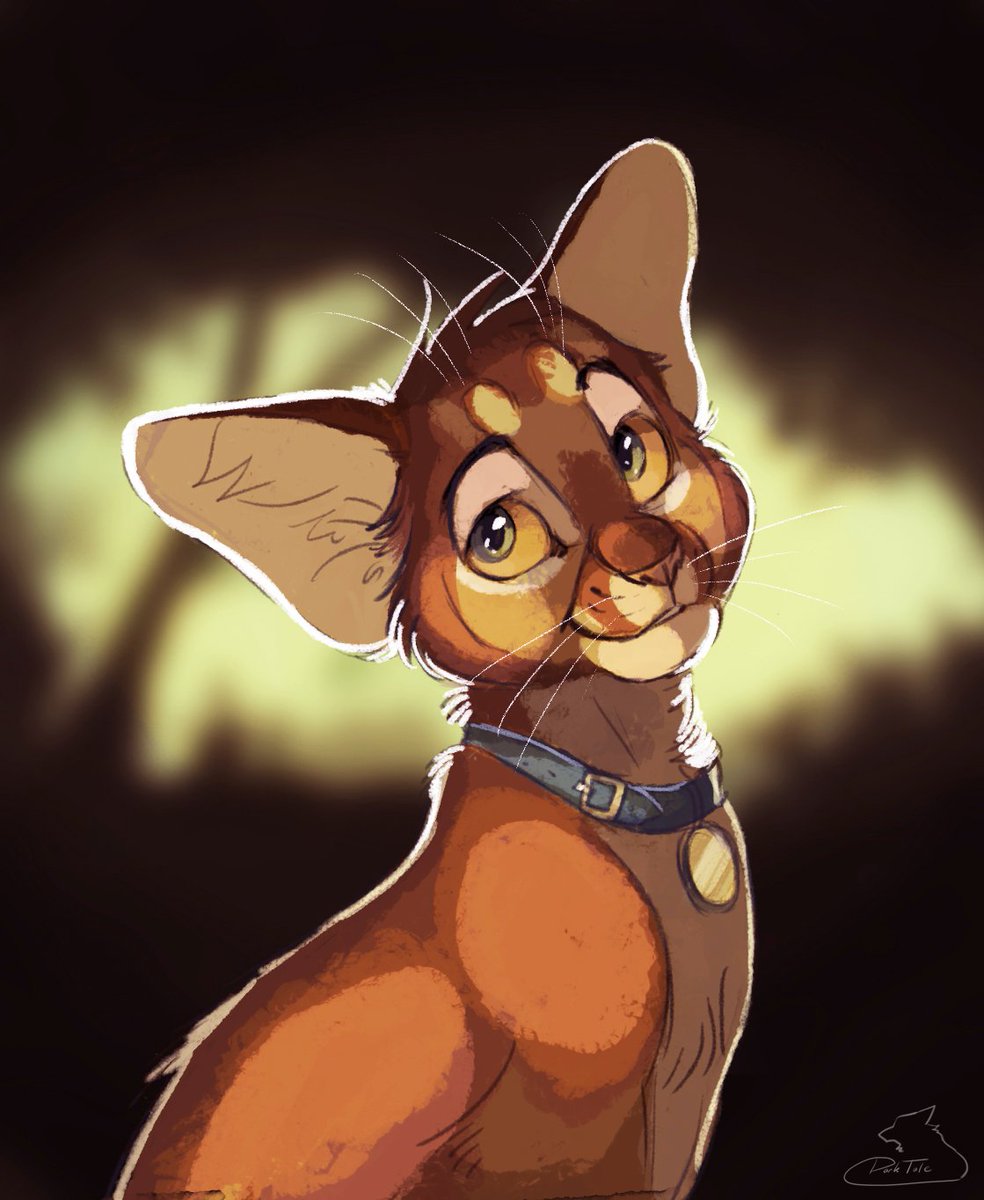 DarkTale on Twitter: "and lastly my painting of Rusty from Warrior Cats