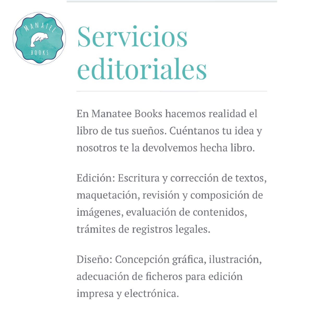 Manateebooks's tweet photo. ¿Quieres publicar un #libro y no sabes cómo? Contáctanos y nosotros hacemos realidad tu sueño https://t.co/BboJkxa9IT