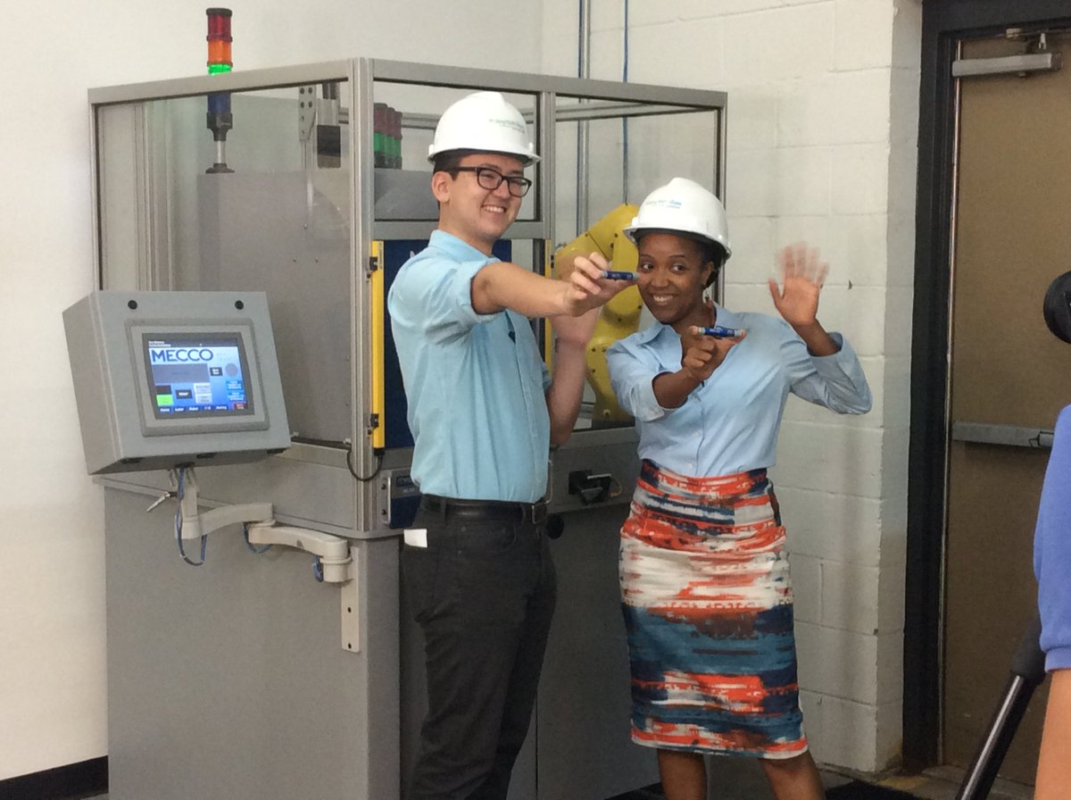 DennyCivic's tweet photo. Yesterday @PointParkCMI filmed our awesome hosts for our very first @MadeinSWPA #MakingYourFuture video at @MECCO manufacturing! https://t.co/ET2hiwcGHJ