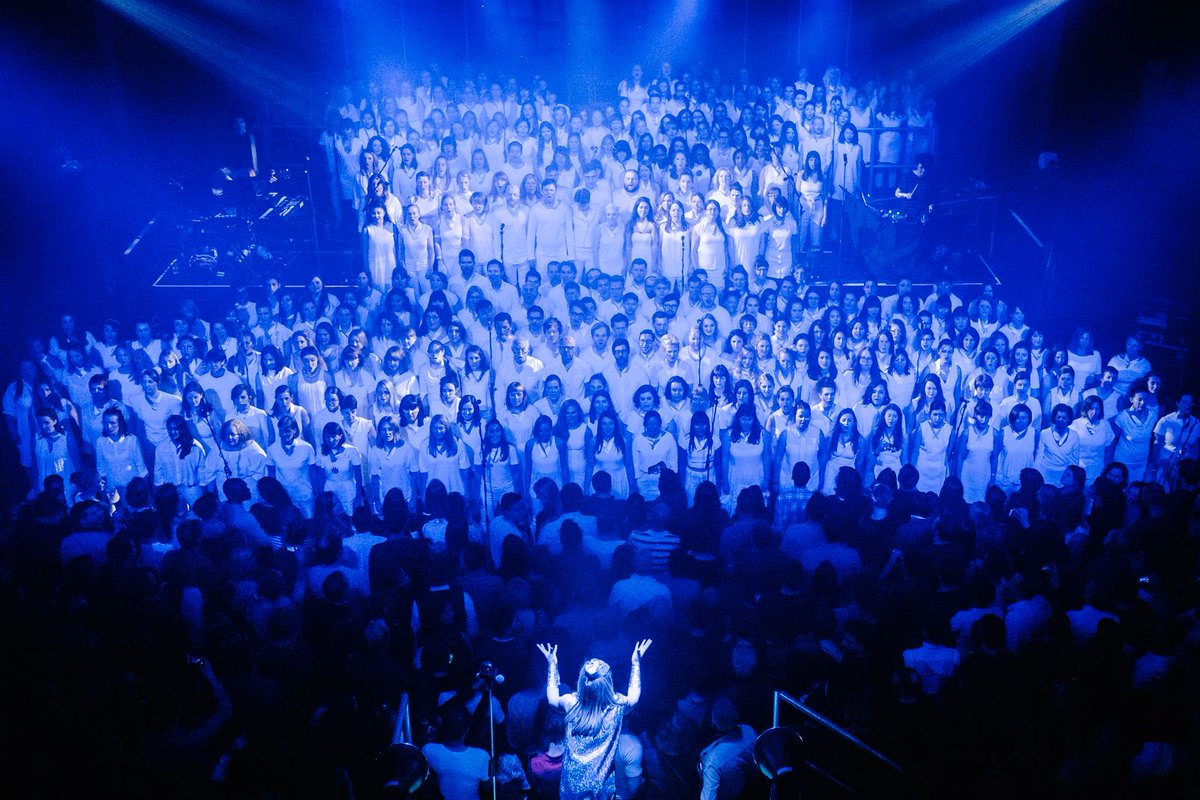 TicketTannoy's tweet photo. Join @SomeVoicesSing immersive exploration of music as matter &amp; what it is to be human.
Performance from 250 voices https://t.co/f7p0TPXwDf https://t.co/TX5Qnjifi8