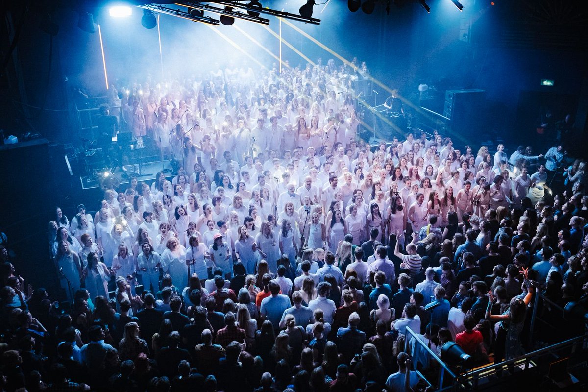 TicketTannoy's tweet photo. Join @SomeVoicesSing immersive exploration of music as matter &amp; what it is to be human.
Performance from 250 voices https://t.co/f7p0TPXwDf https://t.co/TX5Qnjifi8
