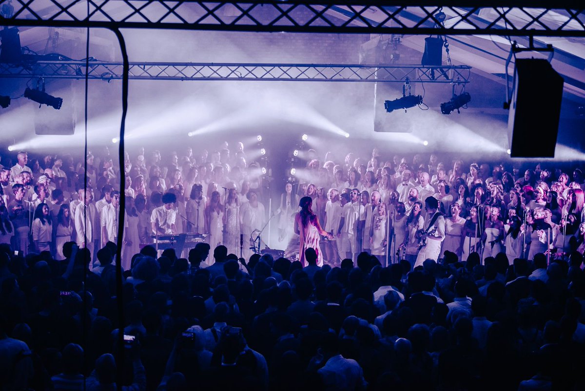 TicketTannoy's tweet photo. Join @SomeVoicesSing immersive exploration of music as matter &amp; what it is to be human.
Performance from 250 voices https://t.co/f7p0TPXwDf https://t.co/TX5Qnjifi8