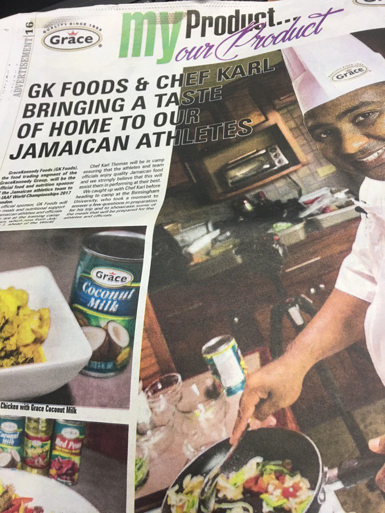 simclarkecooper's tweet photo. #TeamJA to be powered by #TeamGK once again #WorldChamps #ChefKarl Great news!👏🏼 https://t.co/OC4CRUpsOV