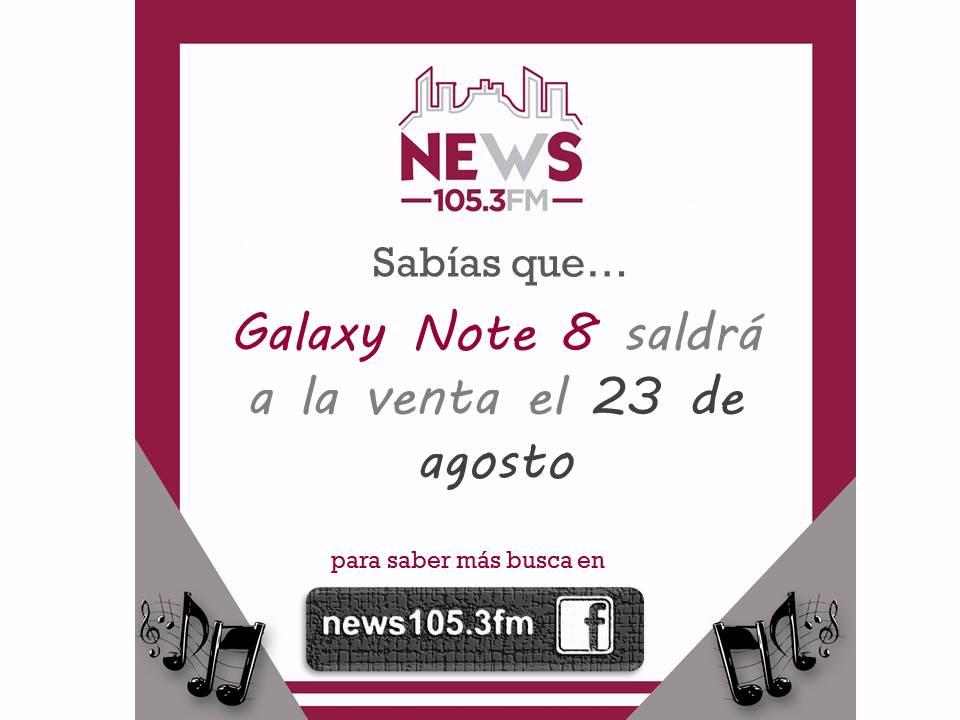 #News1053FM te trae lo último en #Tecnologia con el Galaxy Note 8  #Novedades descúbrelo en Facebook News 105.3 FM

globovision.com/article/galaxy…