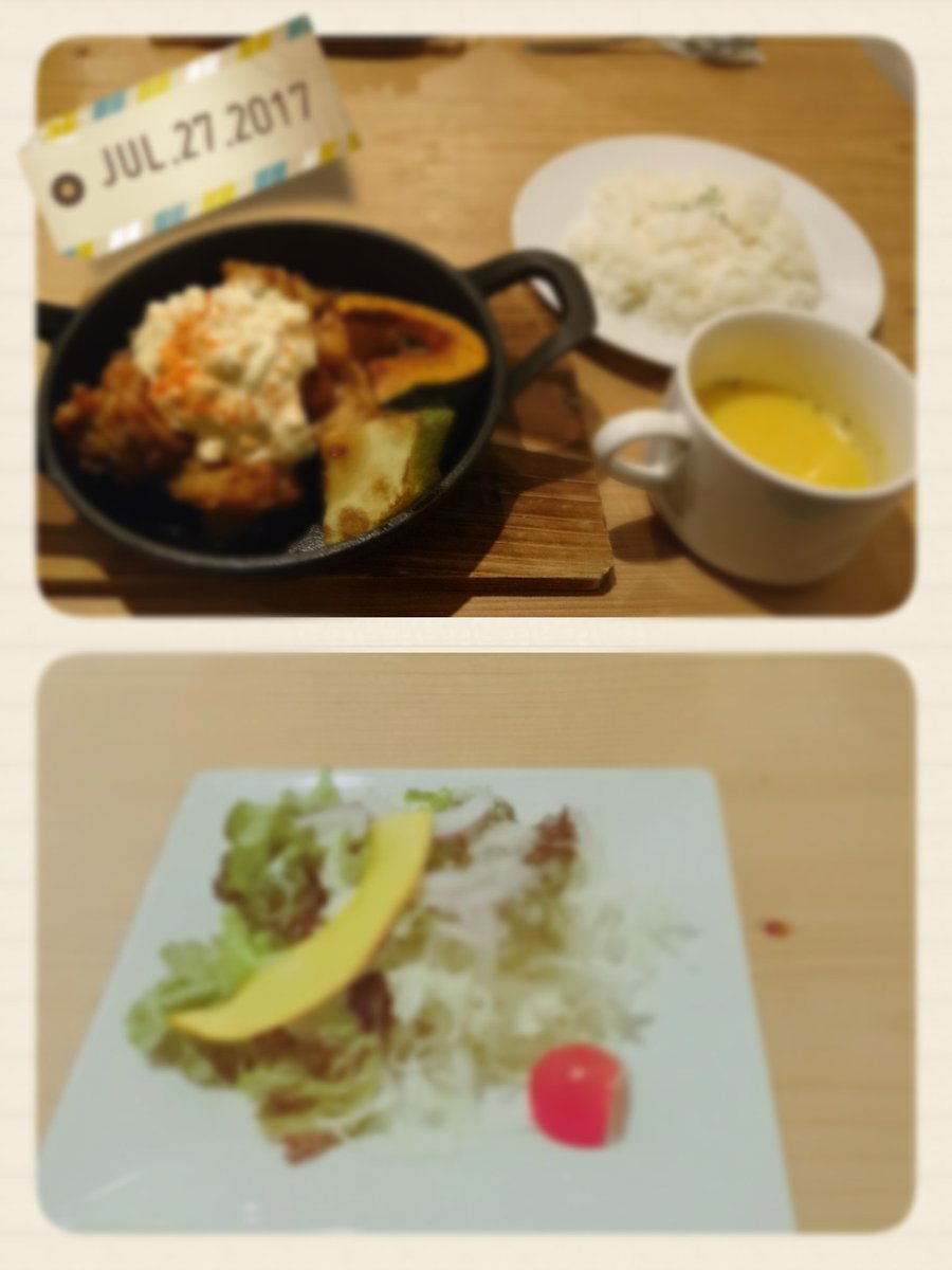 n73_sa8's tweet photo. 今日は楽しかった(^o^)
料理も美味しかったし🍴

明日からの仕事も頑張ろ💪 https://t.co/E5w34BlHUV