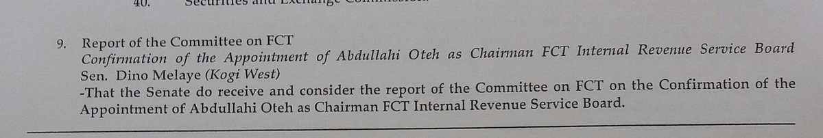 Welcome to a new Legislative day in the Senate. Senate President Bukola Saraki takes the official prayer, leads the chamber into today's proceedings.