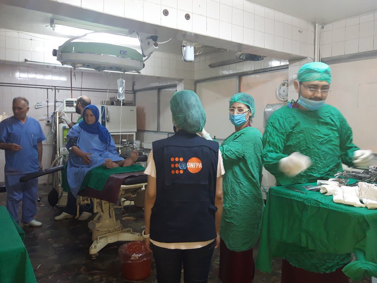 UNFPA's tweet photo. “I thought I might die.” @UNFPASyria is working to ensure no pregnant woman in #Syria ever utters those words again: https://t.co/pOGwPVUnKw https://t.co/OYMM7ouDE6