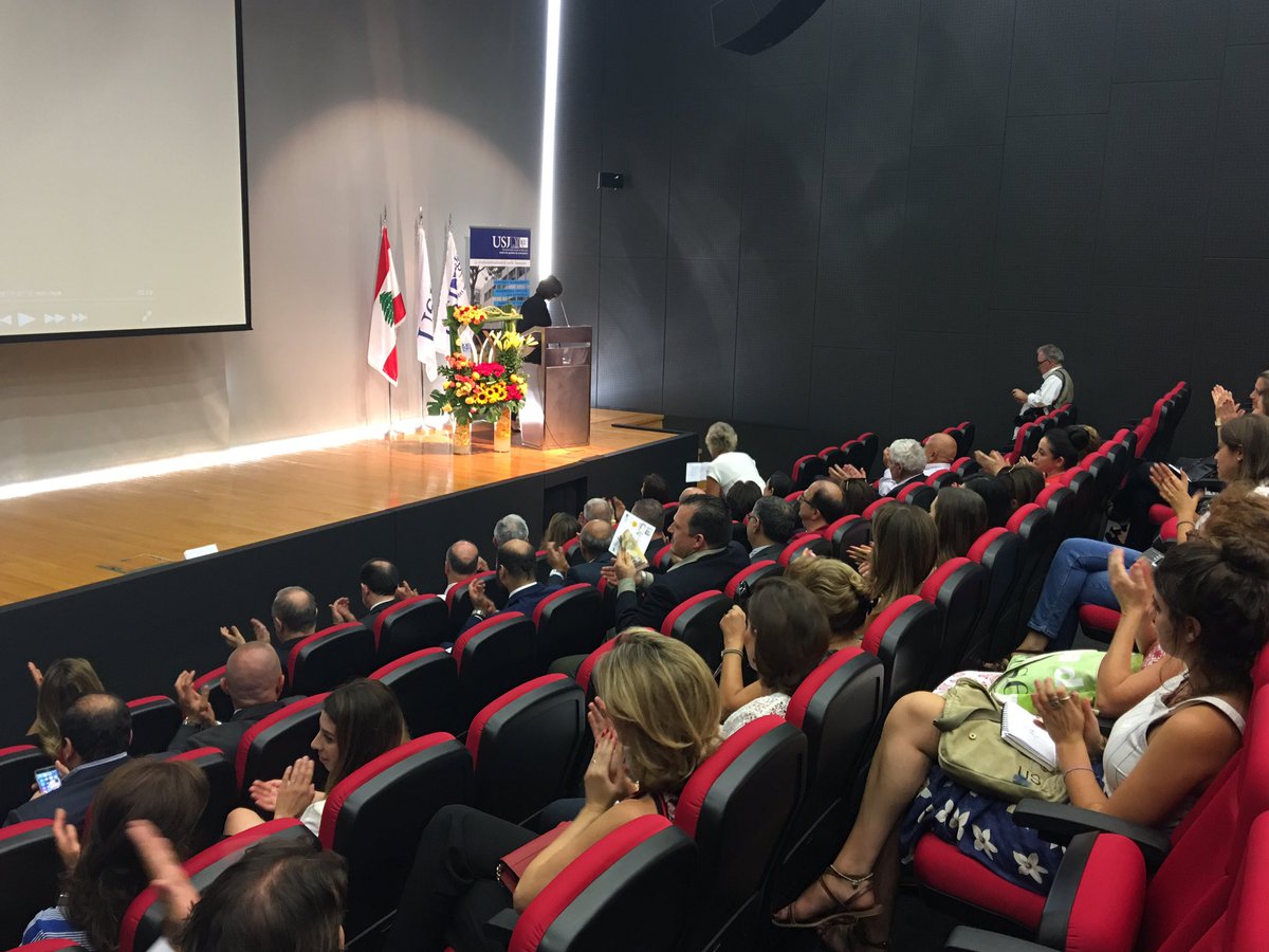 USJLiban's tweet photo. #HappeningNow at #CIS #USJLiban-
Ceremony of launching new master’s degrees by the Institute of Business Management @IGE_USJ https://t.co/lhmK3TpDTp