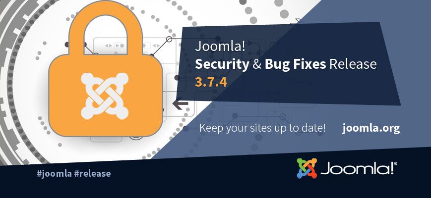 4webinc's tweet photo. Joomla! 3.7.4 Released Tuesday https://t.co/TPpp1gidcU #Joomla #release https://t.co/Uv6aGSbE0I