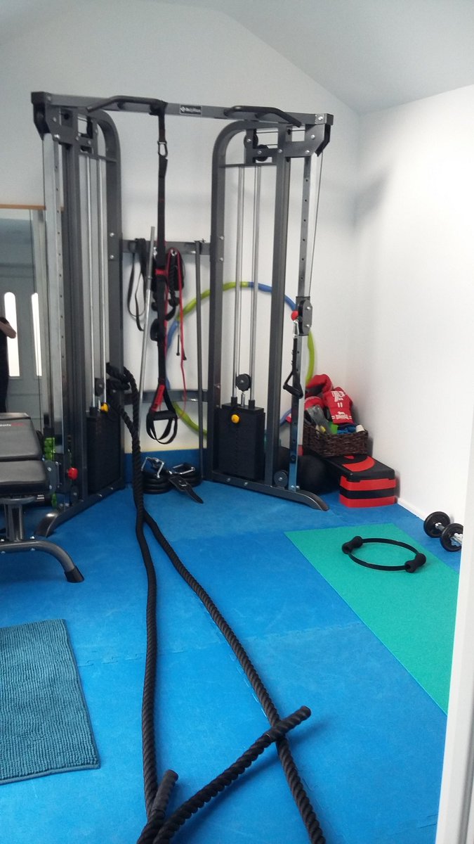 FitforpurposePT's tweet photo. Gym sorted and ready for business! It might be small but it works well! @LiftTheBar @TeamBathTD @MuscleFoodUK https://t.co/1WBJ1c9EhD