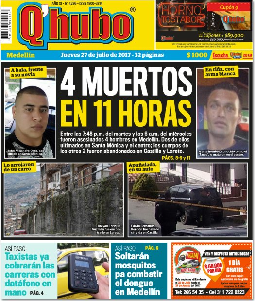 Q'Hubo Medellín on Twitter: "¡Buenos días, lectores de # ...