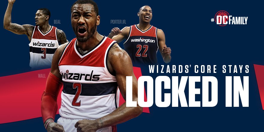 WashWizards's tweet photo. Wizards' vision clear after Wall contract extension
📖 | https://t.co/8Gf8UbeDKO
#DCFamily #WallWeek https://t.co/vOZsfqUh39