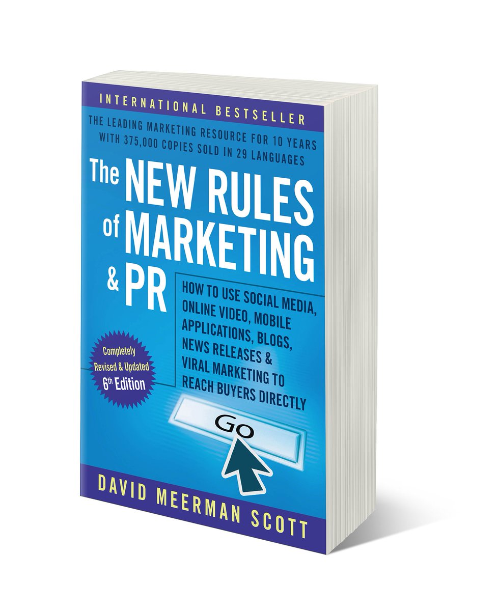 dmscott's tweet image. The New 6th Edition of The New Rules of Marketing &amp;amp; PR Shipping Now webinknow.com/the-new-6th-ed… thanks @WileyBusiness