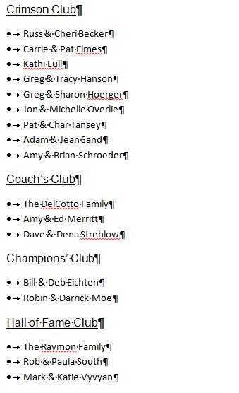 Crimsonfootball's tweet photo. Do you want to see your name on the attached list of donors in the varsity game program?  Donate by Monday to ensure recognition! https://t.co/vCgRLRmHsT