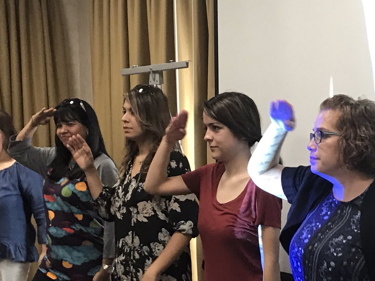 Stacigruhn's tweet photo. Being great participants!! #R104F2017 https://t.co/6NDMKBEdyO