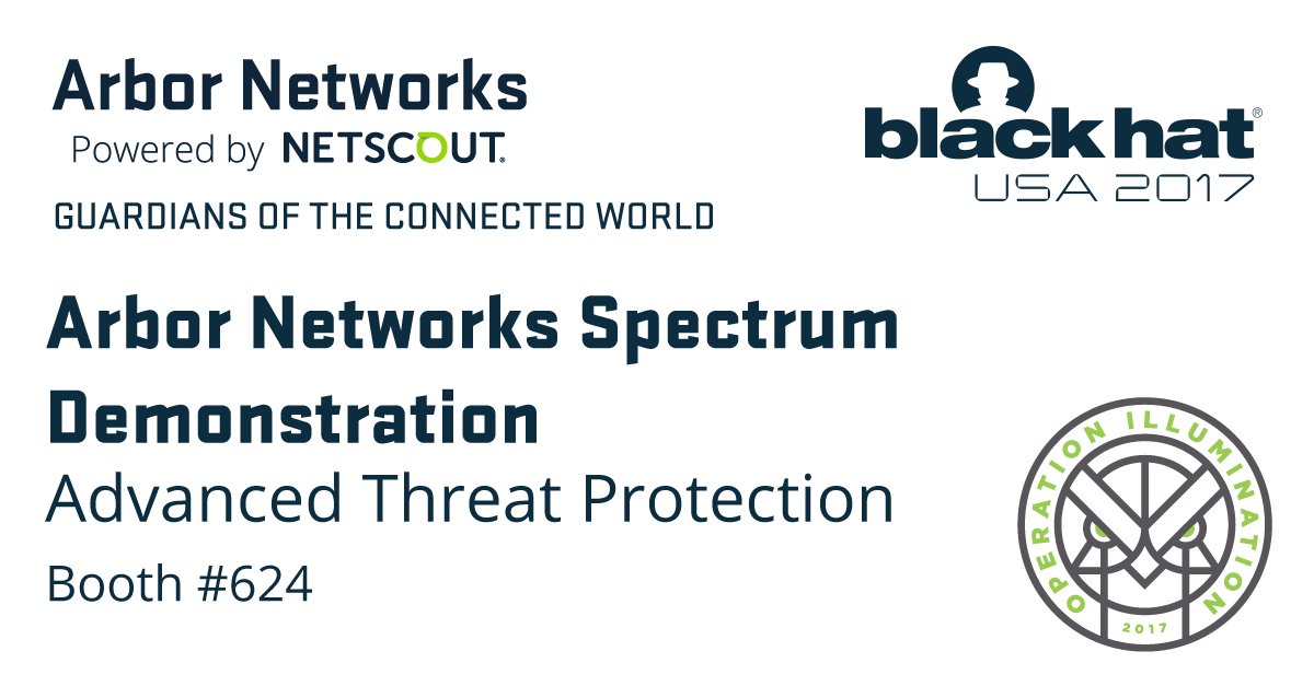arbornetworks's tweet image. Want to learn more about Arbor Spectrum the high-performance network traffic analysis solution? Come by #BHUSA booth 624 for a demo. #NetViz
