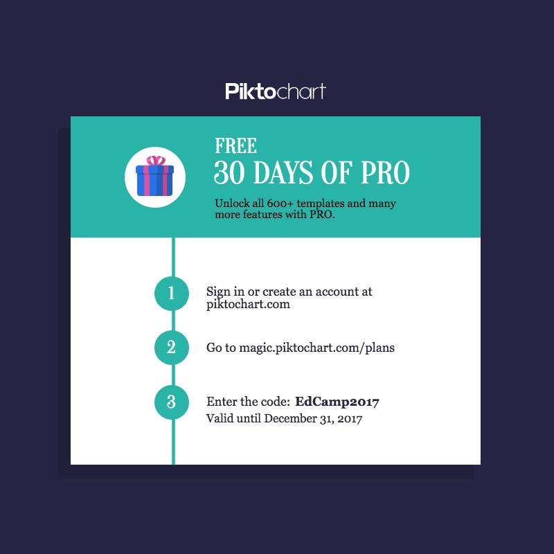 piktochart's tweet photo. @edcampmorethan @EdcampUSA NICE! Thanks for sharing these photos from your #EdCamp event. Don't forget – 30 days of PRO for everyone on us! ^@JackieMJensen #PiktoLove https://t.co/kaXvdf0gCV