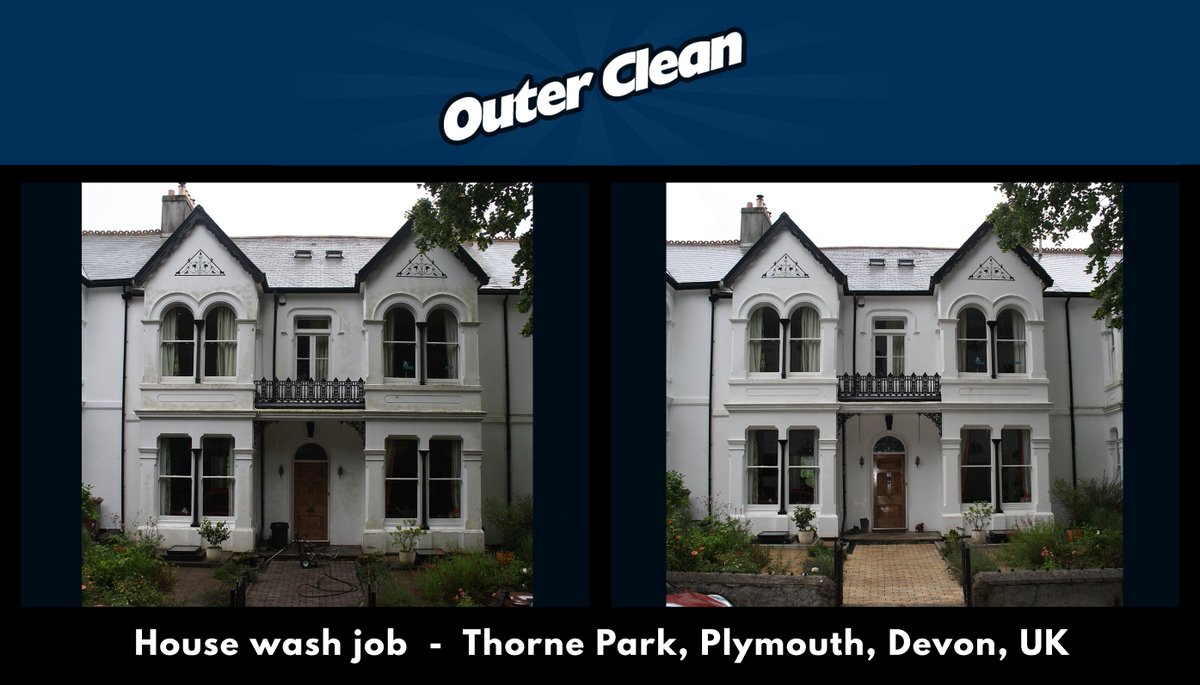 OuterCleanUK's tweet photo. @OuterCleanUK - House wash Job - Thorne Park, Plymouth, Devon, UK https://t.co/C6aHG0SKxy