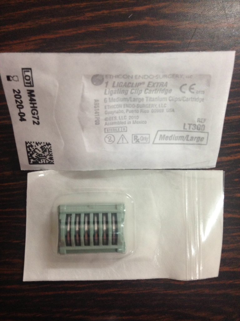 emevalca's tweet image. Ligaclip LT300 Ethicon #emevalca @emevalca