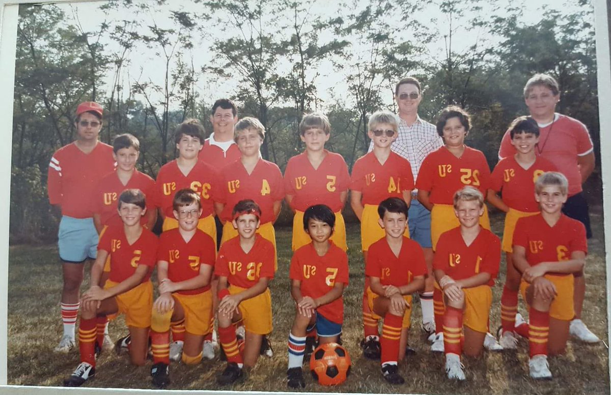 DRWhoDey's tweet photo. #FCC80s St Jude 1984 #tintedglassesforthewin #orangeballs #80sflow https://t.co/gNeEjwMGuh