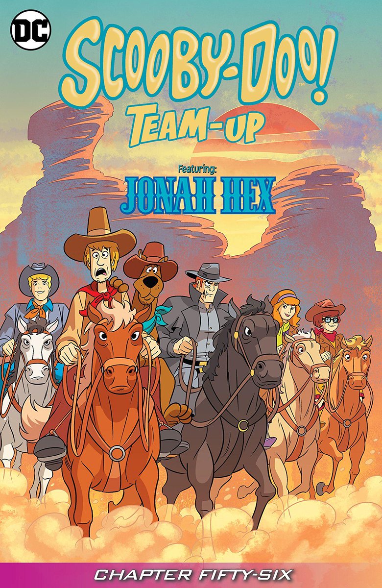 DCOfficial's tweet image. The Weirdness Wagon comes to town in the digital-first SCOOBY-DOO TEAM-UP #56! bit.ly/2v0TKzu