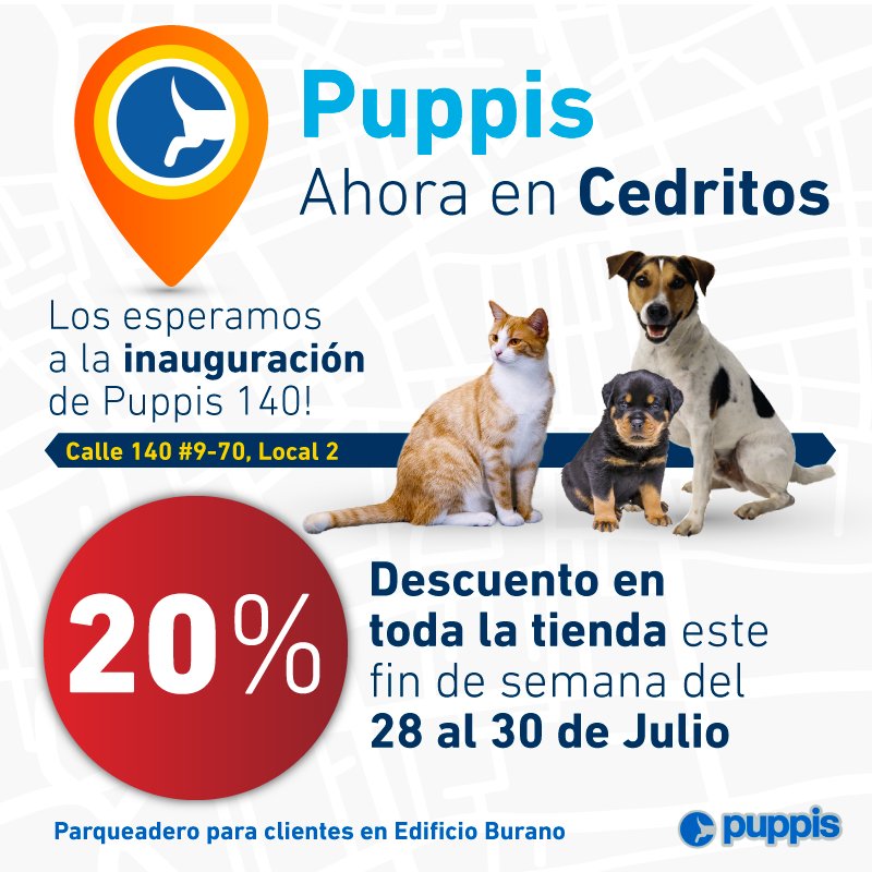 puppiscol's tweet photo. ¡Estamos felices! ahora estamos más cerca de sus mascotas. les brindaremos la mejor atención porque ellos se lo merecen eso y mucho más.🐶🐱🐰🐤 https://t.co/U4fUeviMko