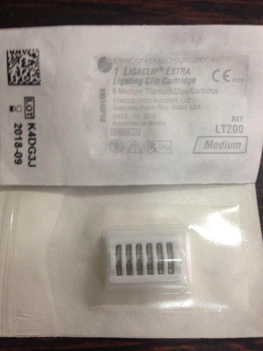 emevalca's tweet image. Ligaclip LT200 Ethicon @emevalca #emevalca