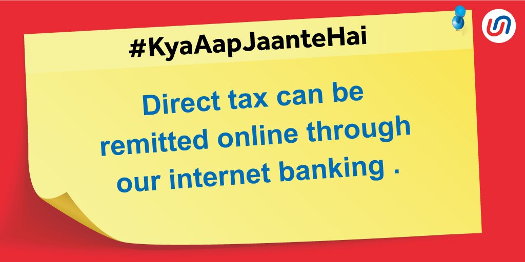 #KyaAapJaanteHai - For easy tax payment click on unionbankonline.co.in