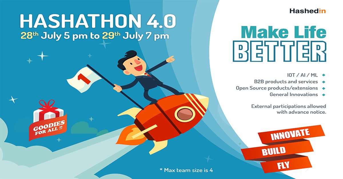 HashedIn's tweet photo. We have organized a Hashathons (Hackathon at HashedIn). Witness this event which will go on for more than 24 Hrs.
#Hackathon #Hashathon https://t.co/P8YEmTvz0M
