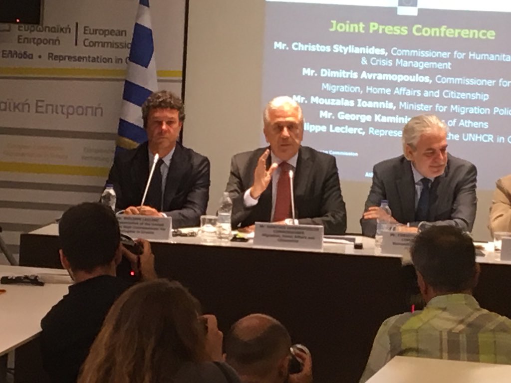 LDUNHCR's tweet photo. UNHCR's Leclerc says Greece can be an example to central EU countries who don't have an integration tradition or reception experience. https://t.co/FrbqfHmFko