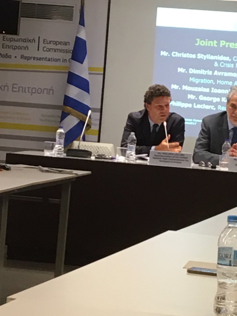 LDUNHCR's tweet photo. UNHCR's Philippe Leclerc praises growing # of mayors supporting UNHCR's accom and cash progs for refugees and says more expected to follow. https://t.co/LTJQ22rP9k