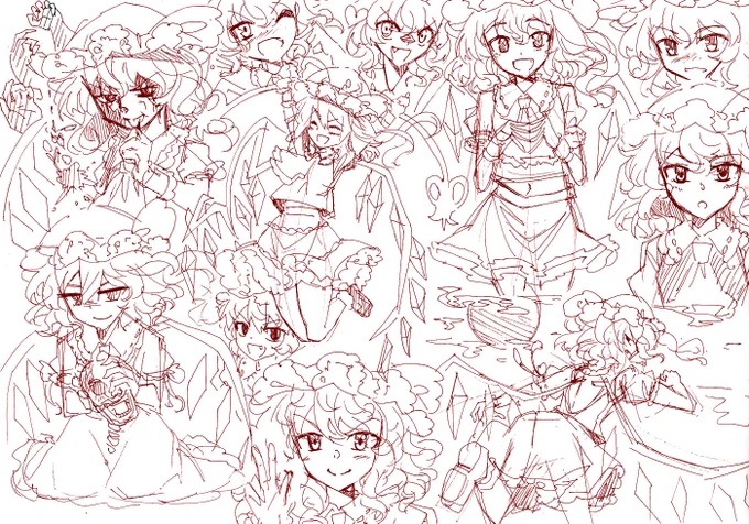 1時間でどれだけフランちゃんを描けるか挑戦してみました 