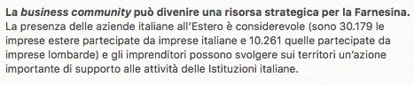 CarloBonomi_'s tweet photo. #ConfAmb2017 La business community 🇮🇹 può divenire una risorsa strategica per @ItalyMFA. Un’unica voce per la promozione del #MadeinItaly https://t.co/FQipSrsEWI
