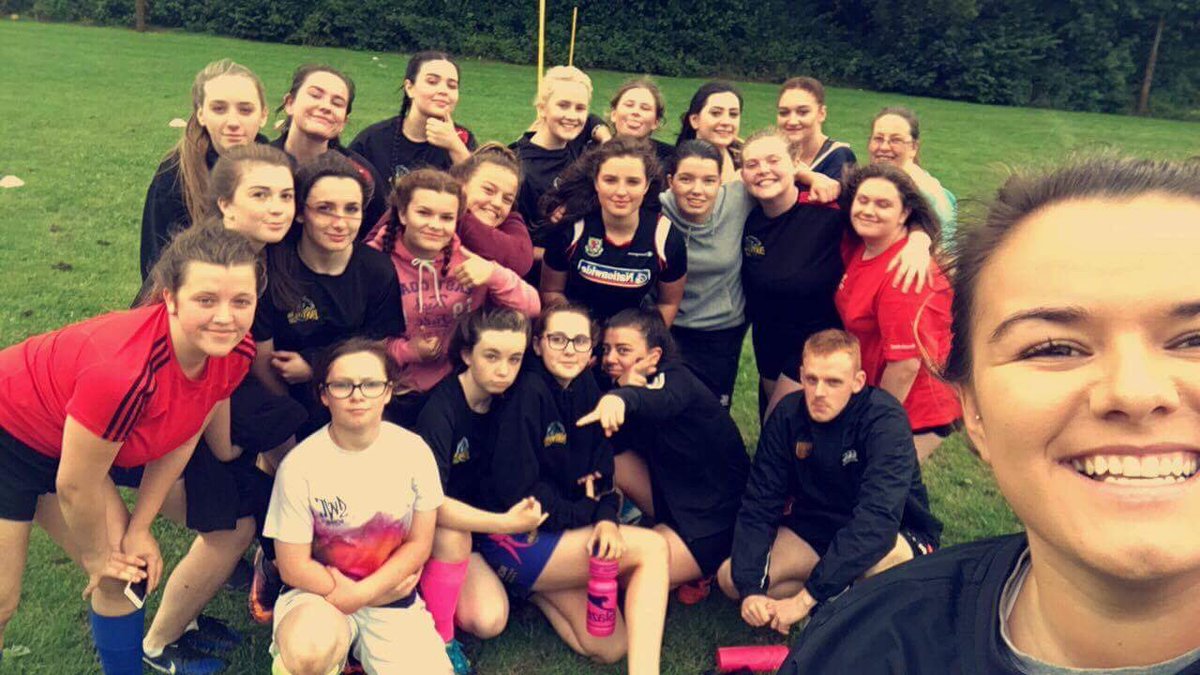 Great training session last night with 17/18 girls missing 🏉💪🏻 #PanthersUprising