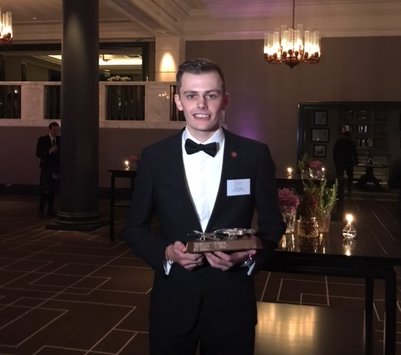 skillsdevscot's tweet photo. The waiting game pays off for Lewis - prestigious UK award for former apprentice. https://t.co/2JUR1DKUL8 @Gleneagleshotel @TrainingMatters https://t.co/zK7KlHWLcQ