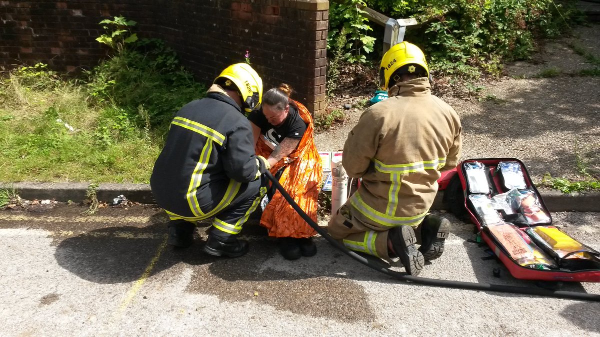 SMWinchester30's tweet photo. Recruits living as firefighters at Prince Philip Barracks. First incident of the day @Hants_fire https://t.co/zH1QG2RTKn