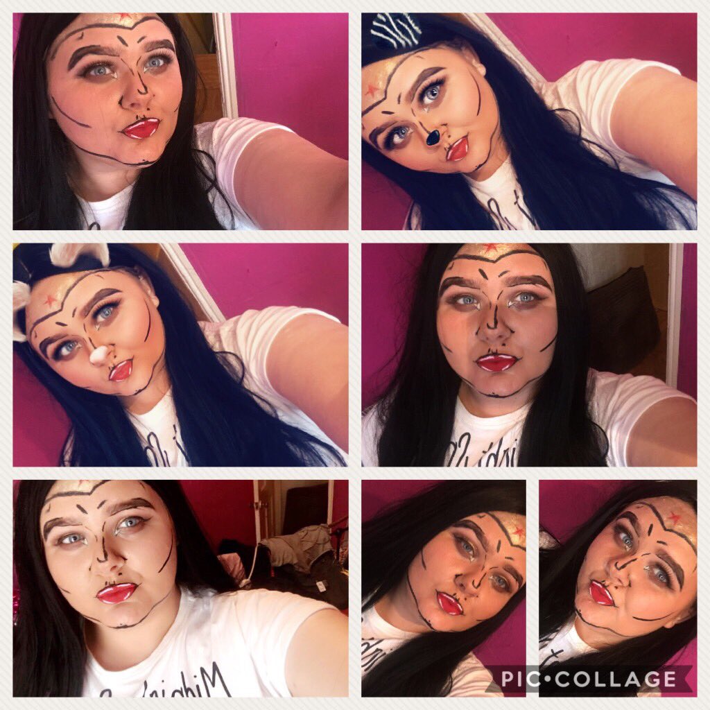 beckstinchcomb's tweet image. First ever go at Wonder Woman @NikkieTutorials inspired me🙈💖 #wonderwoman #NikkiTutorials