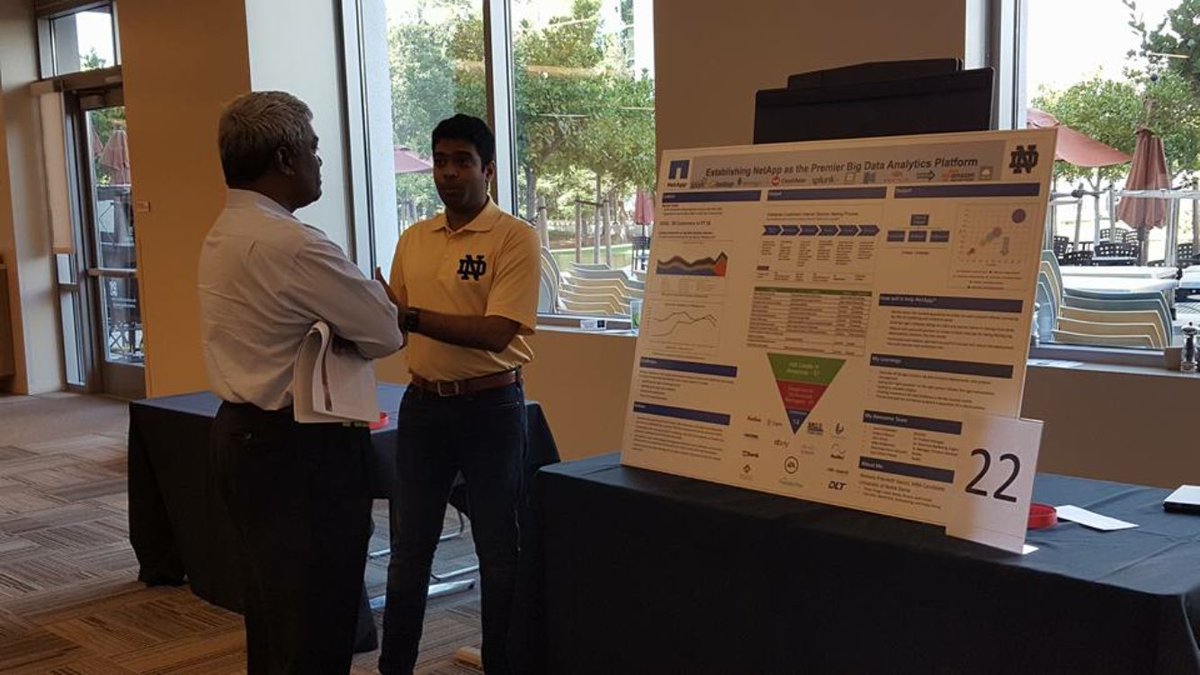 smwhite08's tweet photo. I love that @NetAppCEO and our Executives take the time to learn about the awesome achievements of our Interns! #NetAppCulture @NetAppUR https://t.co/eDqUWgsXCV