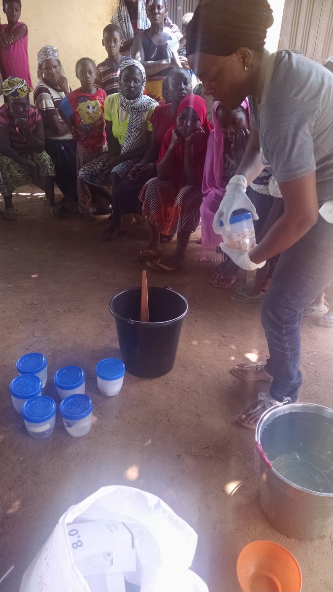 ProjectTasani's tweet photo. Practical section with the women, teaching them to make Izal and insecticides @womenfundng @ProjectKadara @sheImpactNg https://t.co/PvQ3gmmcB3