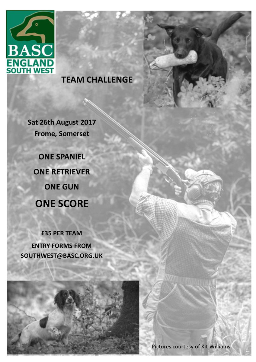 Got some friends?  Fancy a challenge? 26th August, Frome, Somerset.
<a href="/BASCSE/">BASC South East</a>