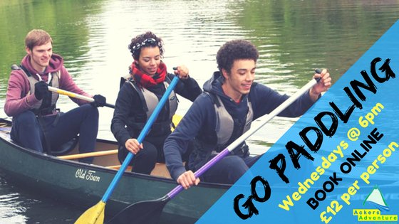 AckersAdventure's tweet photo. Book now for a fun, active evening in #Birmingham! Unleash your paddling skills in either a #Canoe or #Kayak! https://t.co/V72LIiVpyM https://t.co/d6ozyCffCh