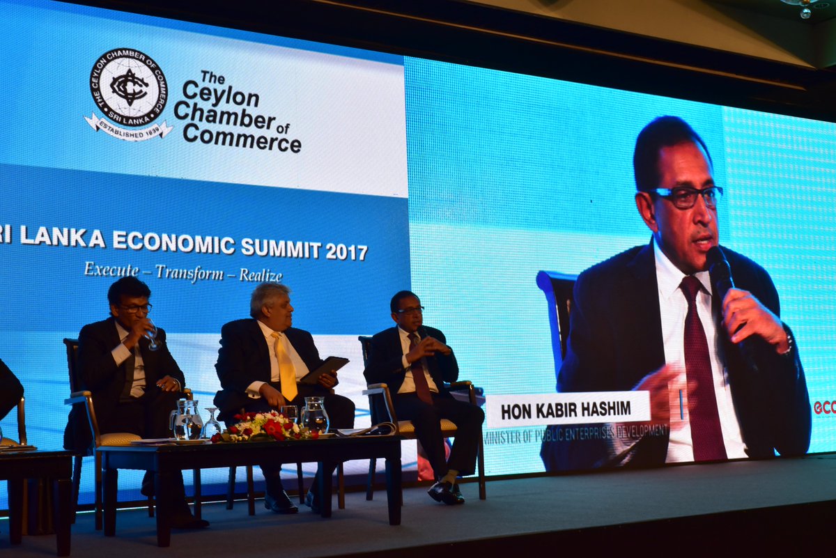 economylk's tweet photo. 'Sri Lanka govt has political will for unpopular reforms': Hon Kabir Hashim stated at #SLES2017 

https://t.co/PxssKNKUut https://t.co/NH9PQIuKrO