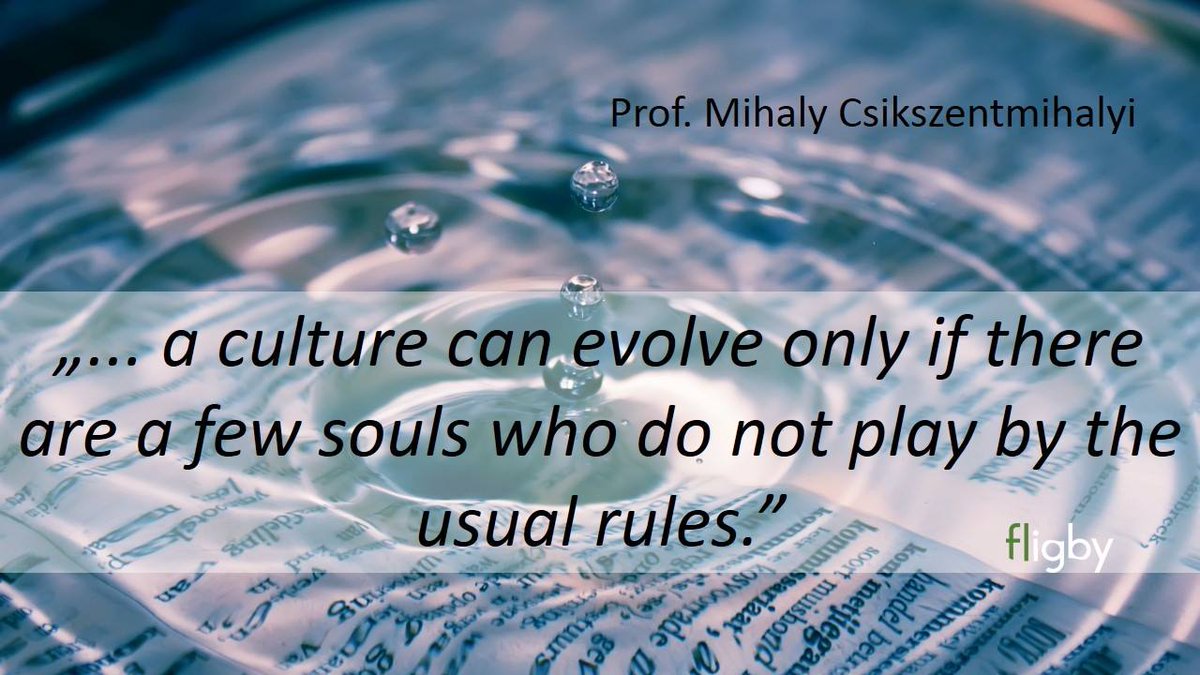 Mr_Fligby's tweet photo. #culture, #evolve, #Csikszentmihalyi, #rules, #flow, #fligby Are you brave enough to step outside the box and play by your own rules? https://t.co/YnZZ5mYFoo