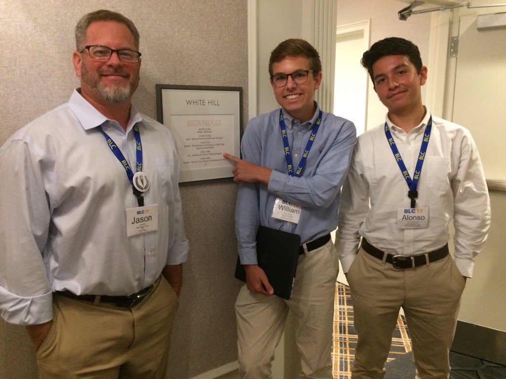 jason_eist's tweet photo. Fantastic BLC17 Virtual Tutoring presentation by Bullis Students William Galbreath&amp;Alonso Flores Noel https://t.co/9LAncUoavb