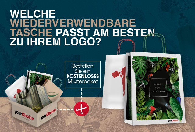 Werbetaschen - Wiederverwendbare Taschen mit Logo bedrucken! 
Anfragen an: info@werbedrehpunkt.de