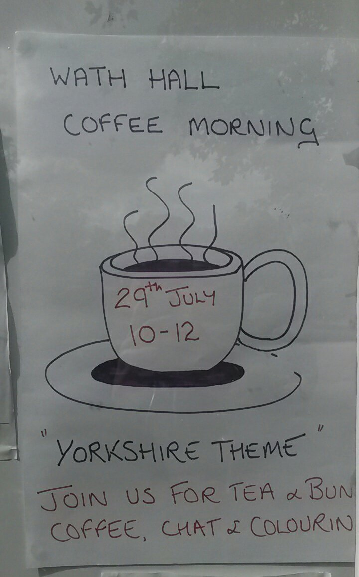 wath_hall's tweet photo. Come along to our yorkshire day coffee morning on the 29th of july between 10-12 for tea, coffee, cake &amp; raffle #barnsleyisbrill #Rotherham https://t.co/hgh4KkJMkA