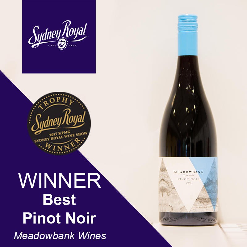 Congratulations to Meadowbank Wines, 2016 Pinot Noir for winning The Geoffrey Crundall Perpetual Trophy for Best Pinot Noir.  #RASNSW