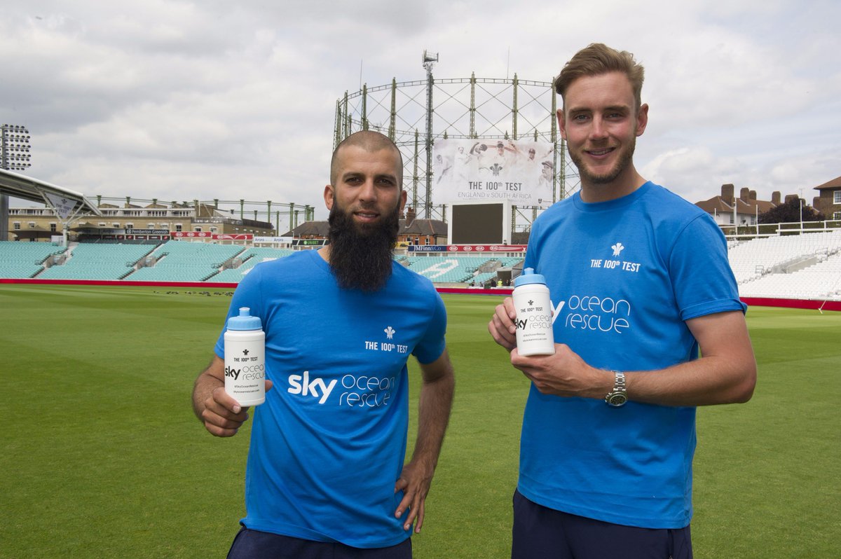 Great campaign from @SkyOceanRescue, raising awareness of #oceanplastic during #ENGvSA with @KiaOvalEvents. Read: goo.gl/tRTrCh 🏏🌊