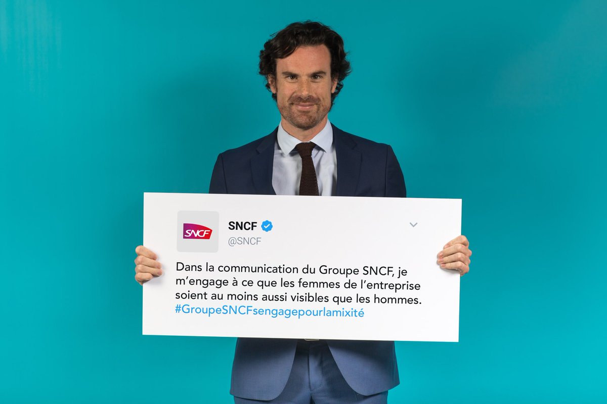 MathiasVicherat's tweet photo. Je m'engage à ce que les femmes de l'entreprise soient au moins aussi visibles que les hommes.

#GroupeSNCFsEngagePourLaMixité #SNCF https://t.co/dz6qCNrXmg