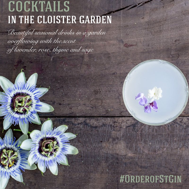 Join us tomorrow in <a href="/StJohnsGate/">Museum of the Order of St John</a> ’s cloister garden for cocktails and smiles #orderofstgin #cocktails #popup